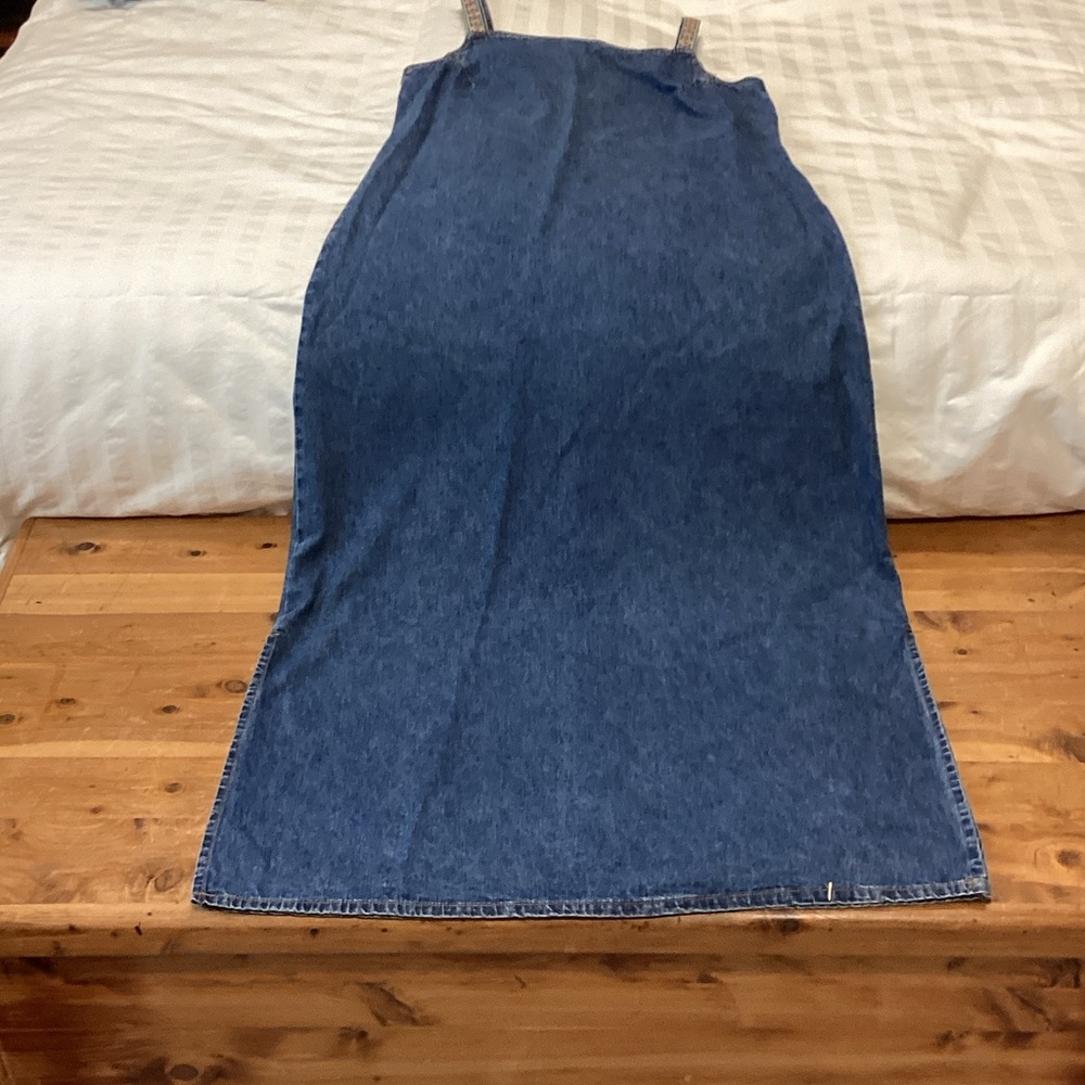 Blue Denim Maxi Dress with matching jacket